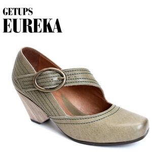 John Fluvog Getups Eureka Asymmetrical Mary Jane Heels Size 9.5 Rare